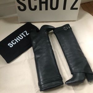 SCHUTZ Leather Boots - Size 6.5